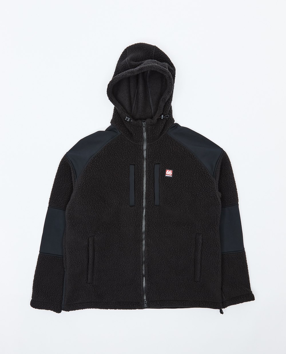 66 NORTH TINDUR SHEARLING ZIPPED HOODIE