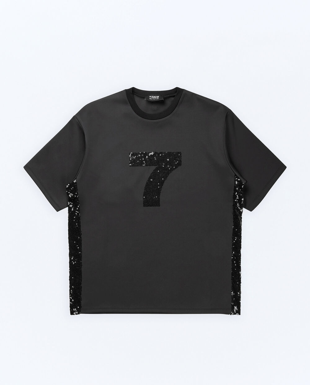 7 DAYS ACTIVE SEQUINNED BASKET TEE