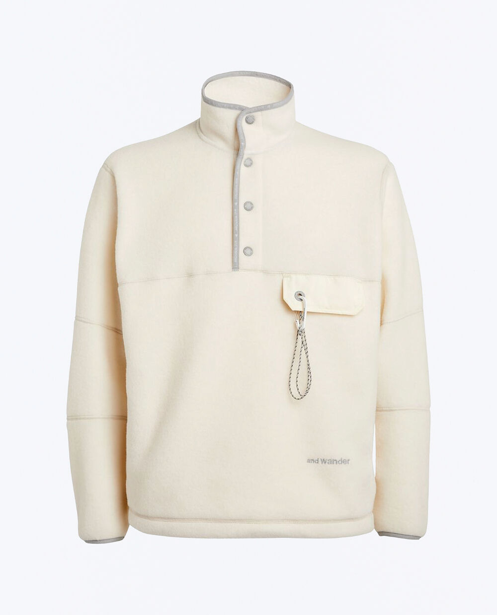 AND WANDER WOOL FLEECE PULLOVER