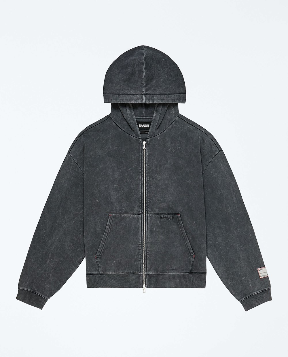 BANDIT RUNNING UNISEX CHROMA WASH 2-WAY ZIP HOODIE
