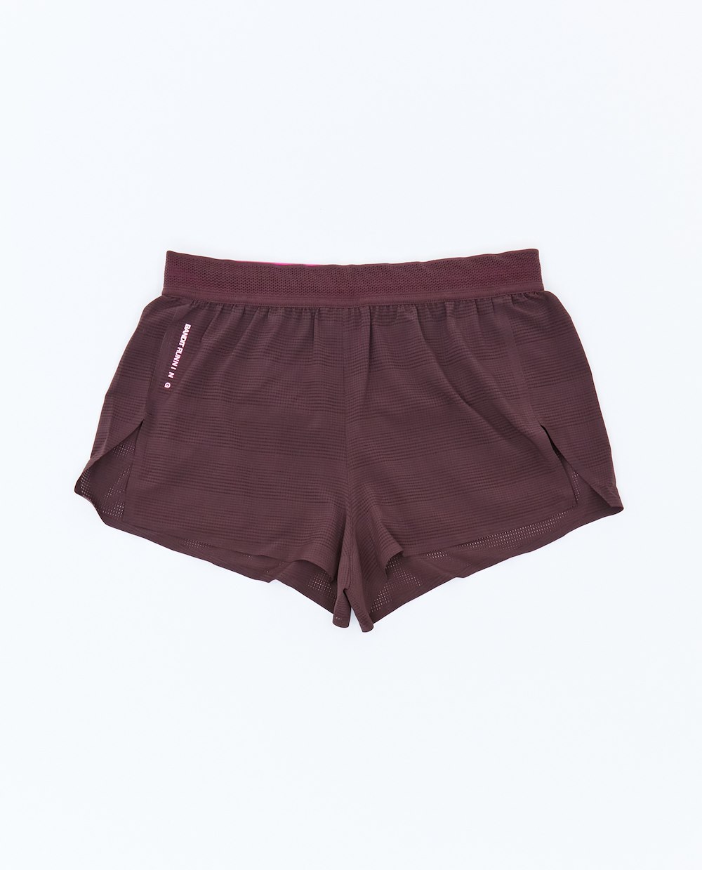 BANDIT RUNNING WOMEN’S SPLIT SHORTS WITH 2 TONE MESH WAISTBAND (PRINTED)