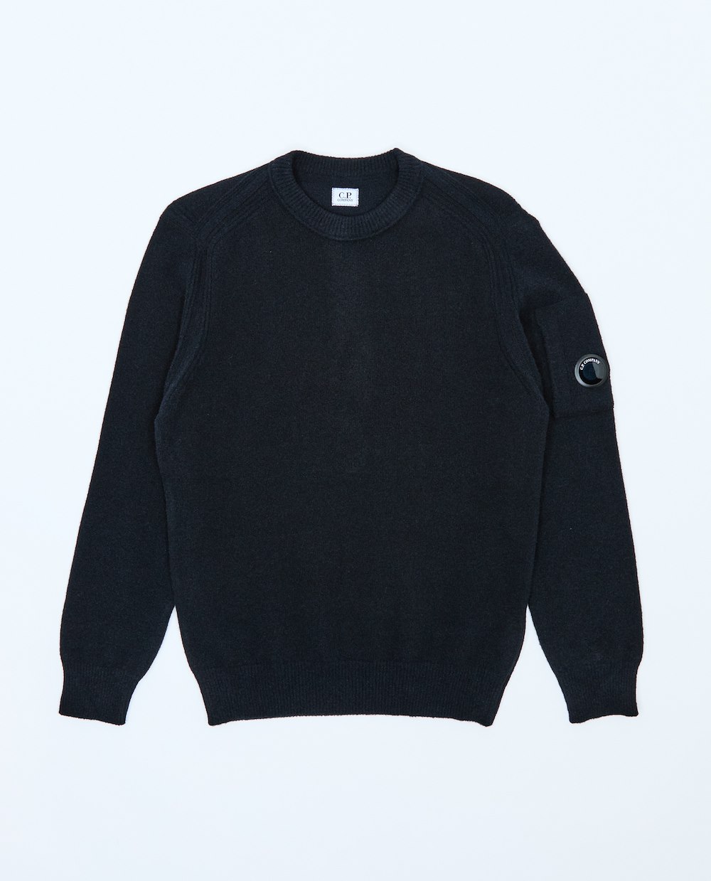 C.P. COMPANY SHOULDER PANEL KNITTED SWEATER
