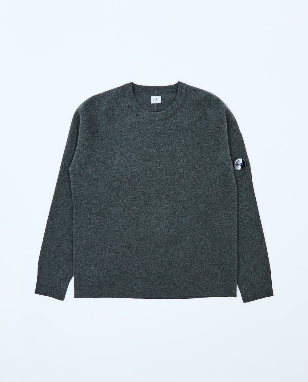 C.P. COMPANY SHOULDER PANEL KNITTED SWEATER