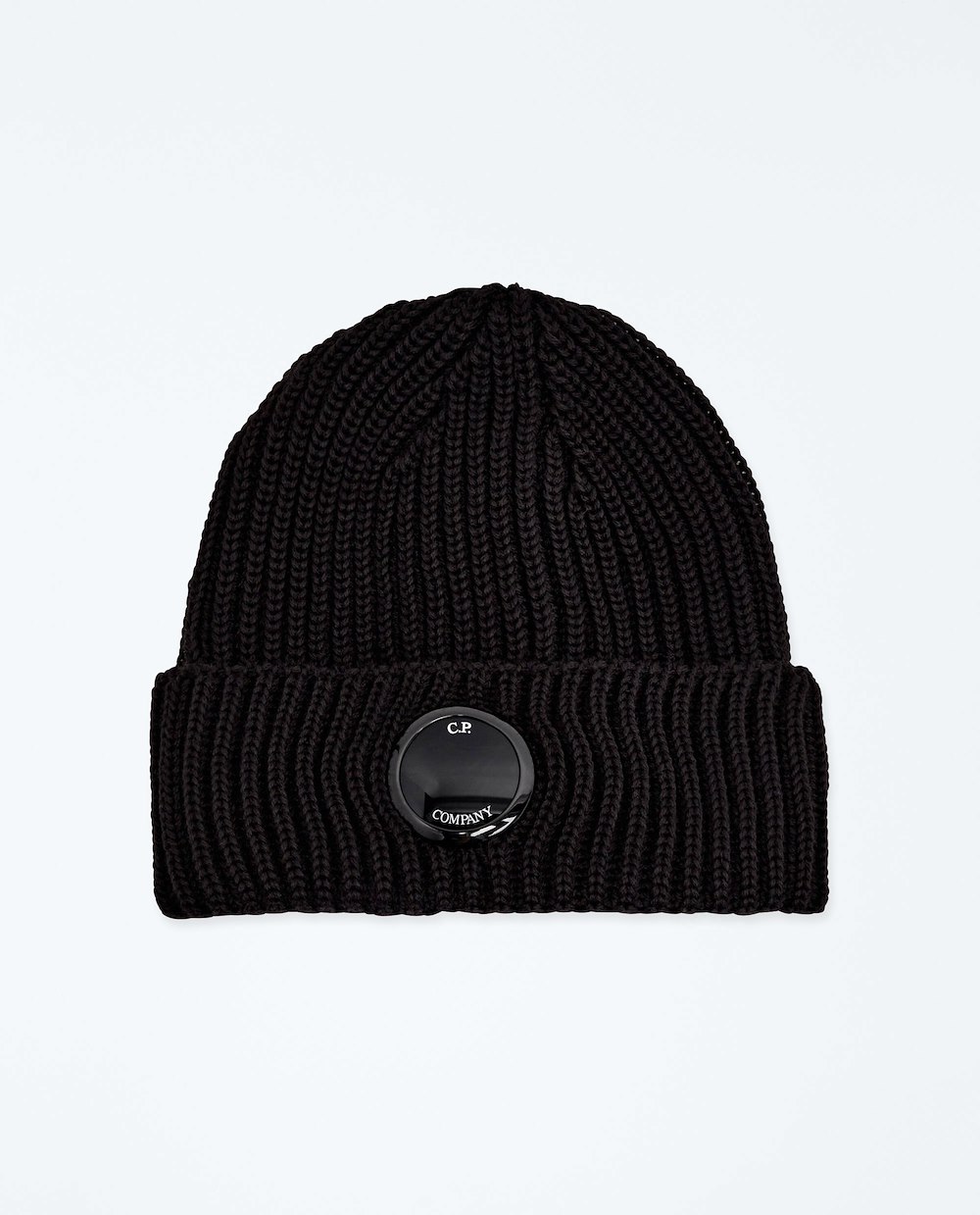C.P. COMPANY EXTRAFINE MERINO WOOL LENS BEANIE