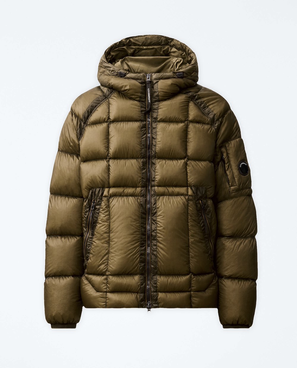C.P. COMPANY D.D. SHELL HOODED PUFFER JACKET