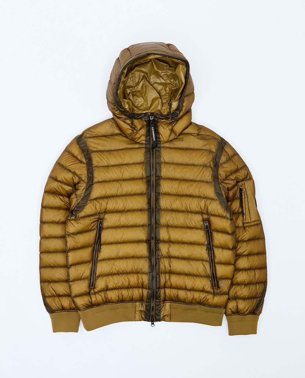 C.P. COMPANY D.D. SHELL HOODED LENS DOWN JACKET