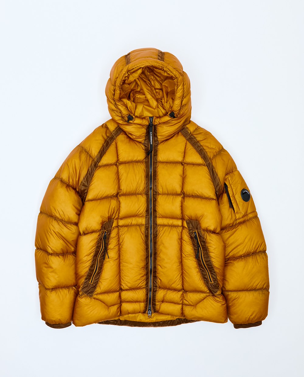 C.P. COMPANY D.D. SHELL HOODED PUFFER JACKET