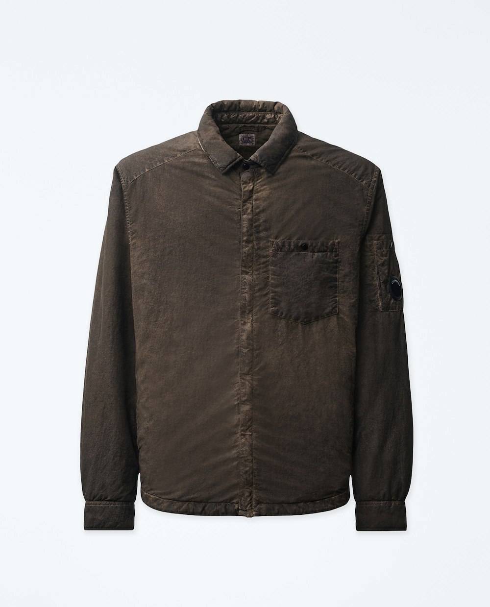 C.P. COMPANY FLATT NYLON LENS PADDED ZIPPED OVERSHIRT