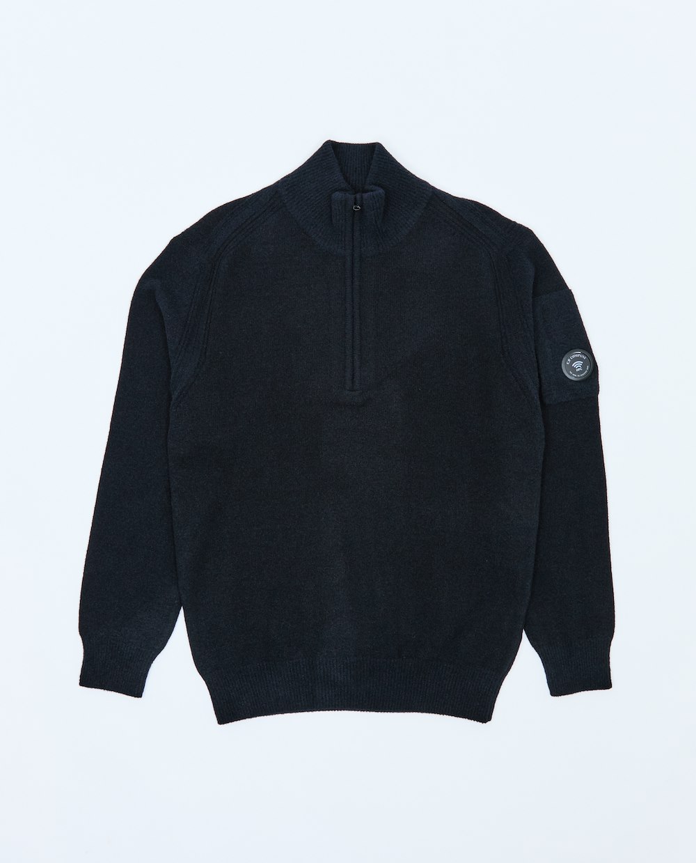 Fleece Knit Half-Zip Sweater