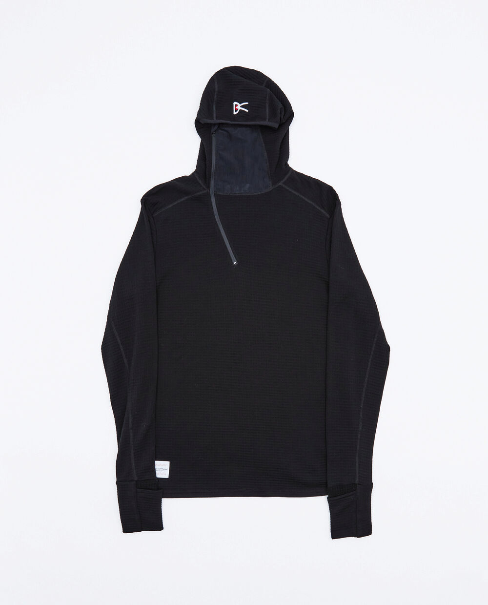 DISTRICT VISION HOODED MERINO GRID FLEECE