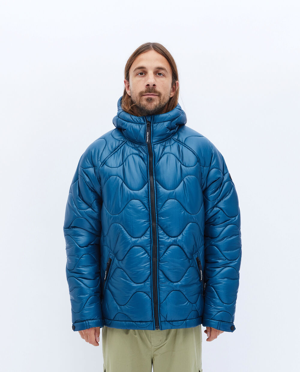 DISTRICT VISION QUILTED FLEECE LINED HOODED JACKET