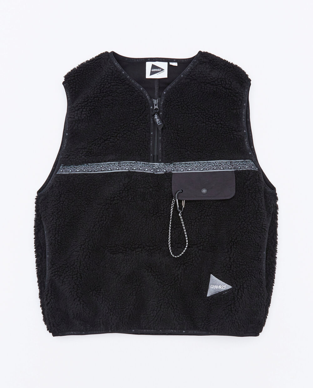 GRAMICCI X AND WANDER JQ TAPE FLEECE VEST x and Wander