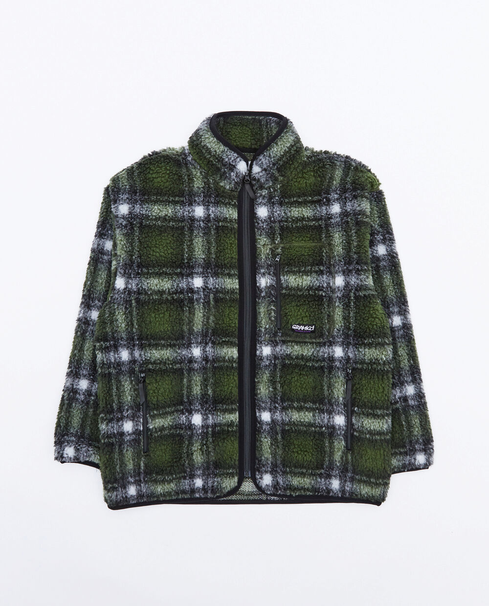 GRAMICCI SHADOW PLAID SHERPA JACKET