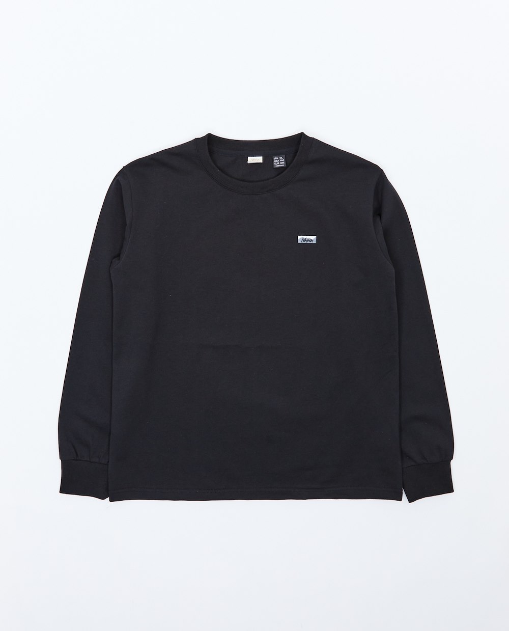 NANGA ECO HYBRID BOX LOGO EMBROIDERY L/S TEE W
