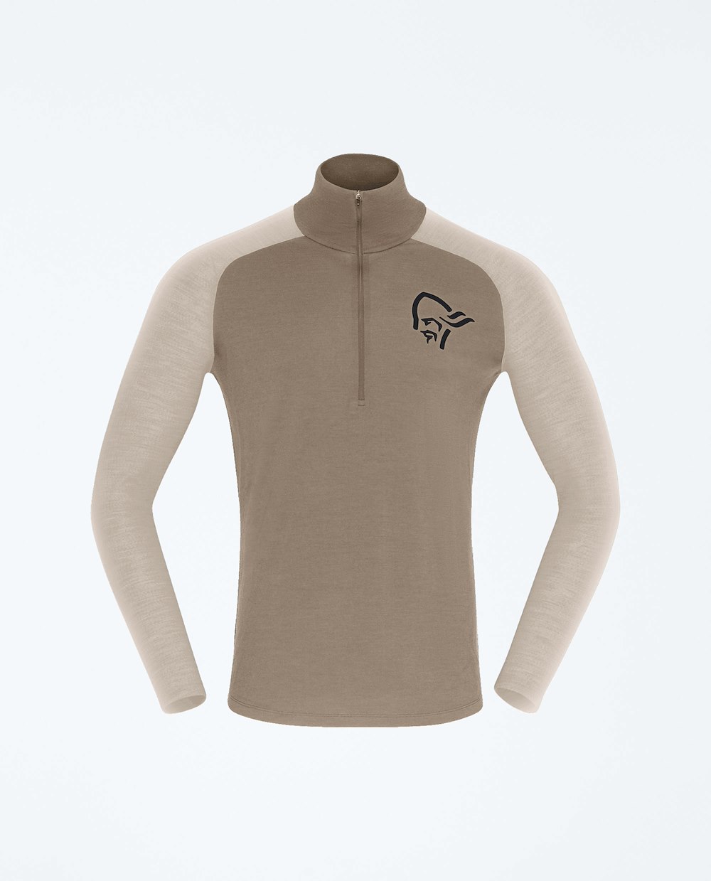 NORRØNA FEMUND PUREULL ZIP NECK
