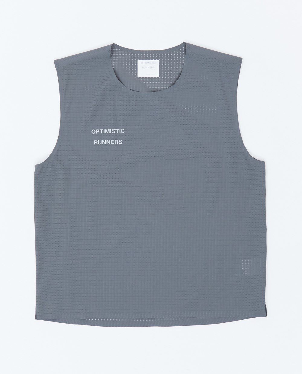 OPTIMISTIC RUNNERS PERFORATED CROP TANK TOP