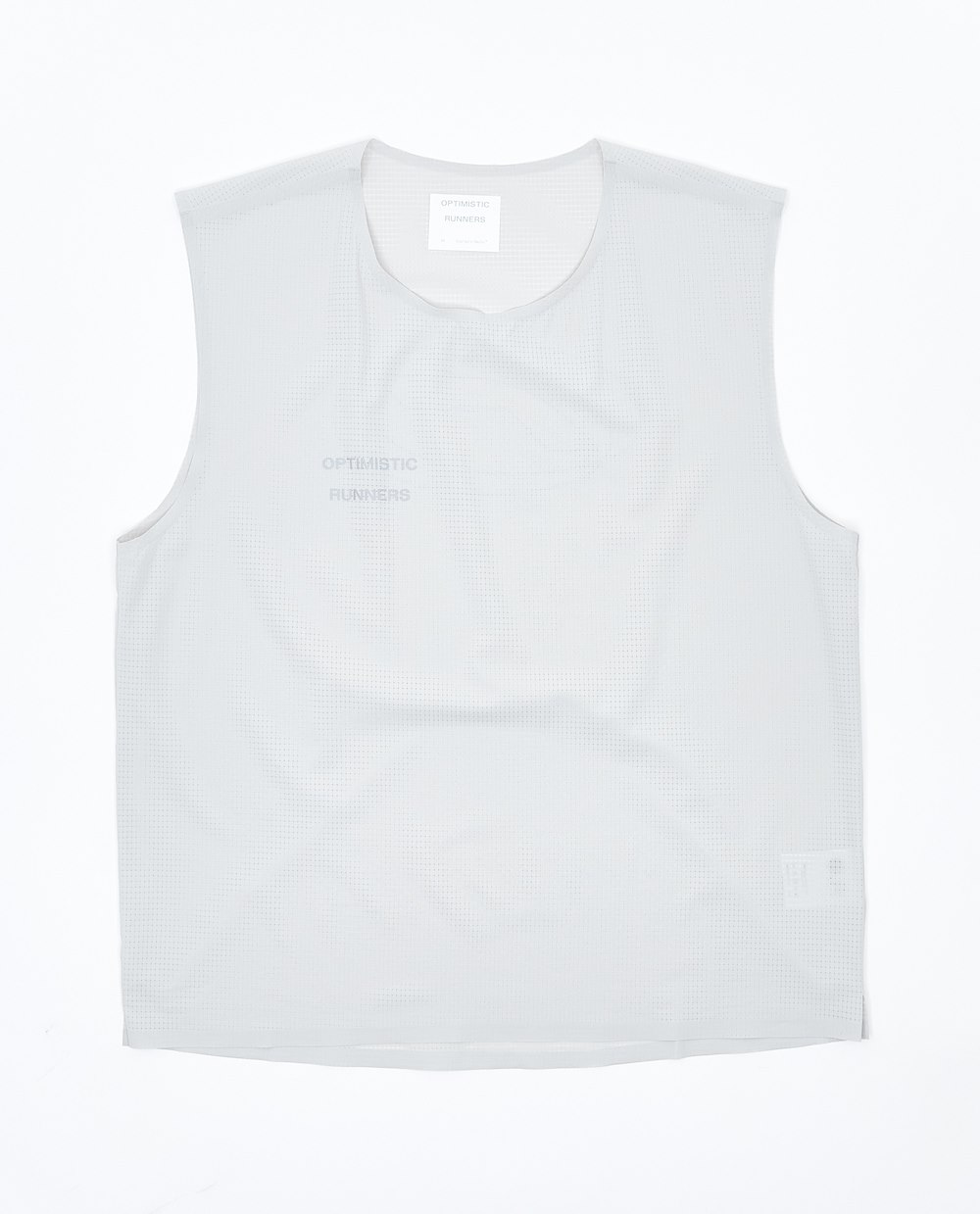OPTIMISTIC RUNNERS PERFORATED CROP TANK TOP
