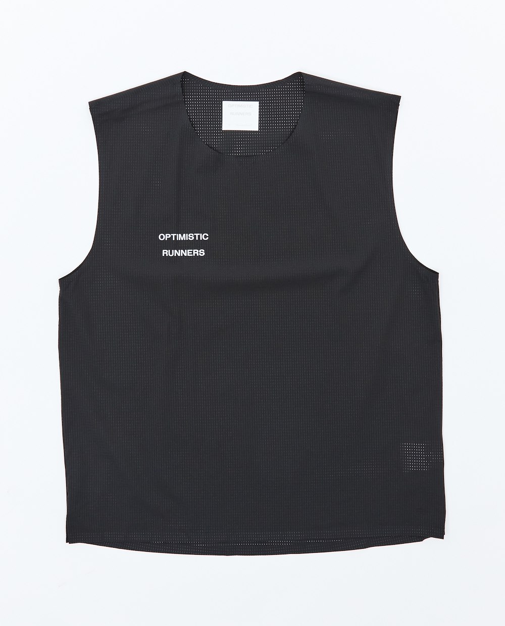 OPTIMISTIC RUNNERS PERFORATED CROP TANK TOP