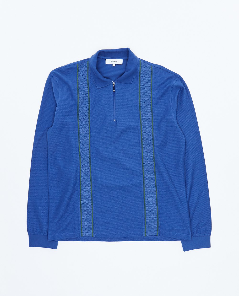 PALMES LACE LS ZIP POLO