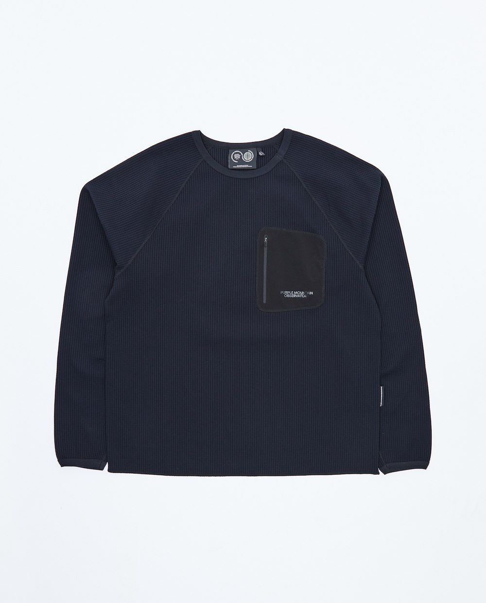 PURPLE MOUNTAIN OBSERVATORY WAFFLE LS TEE
