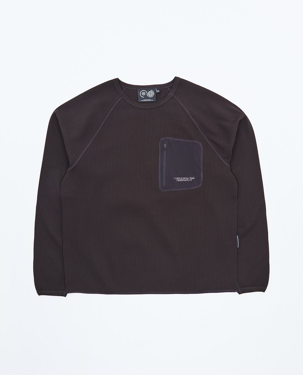 PURPLE MOUNTAIN OBSERVATORY WAFFLE LS TEE