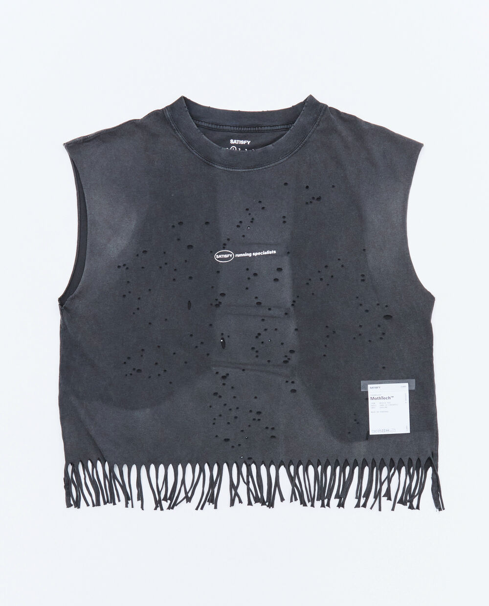 SATISFY MOTHTECH FRINGE MUSCLE TEE