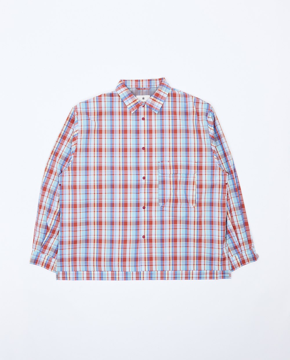 SNOW PEAK FADE CHECK BREEZY SHIRT