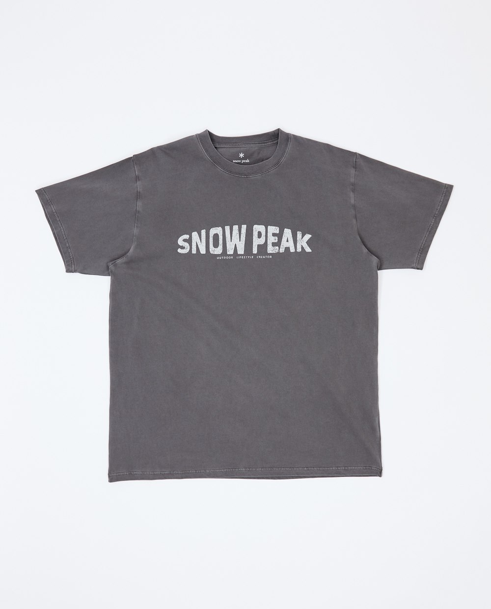 SNOW PEAK RECYCLED COTTON DYED T-SHIRT SP