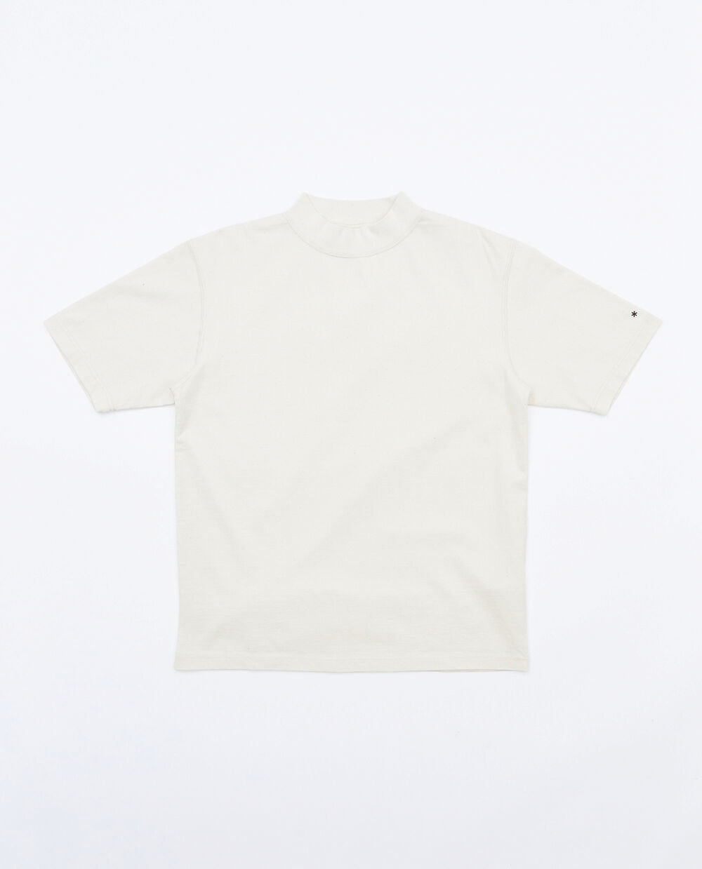 SNOW PEAK RECYCLED COTTON HEAVY MOCKNECK T-SHIRT