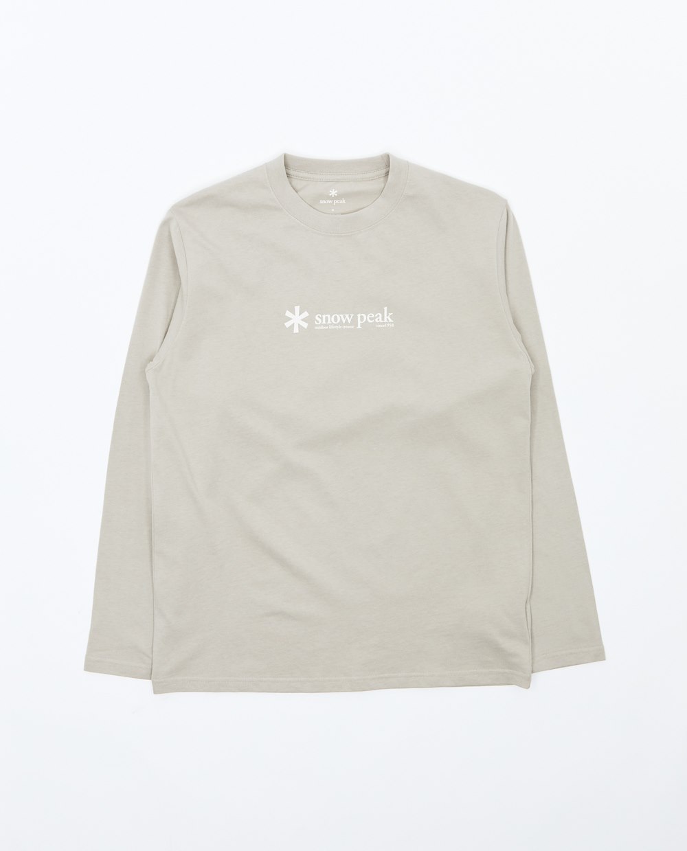 SNOW PEAK SOFT COTTON LOGO LONG SLEEVE T-SHIRT