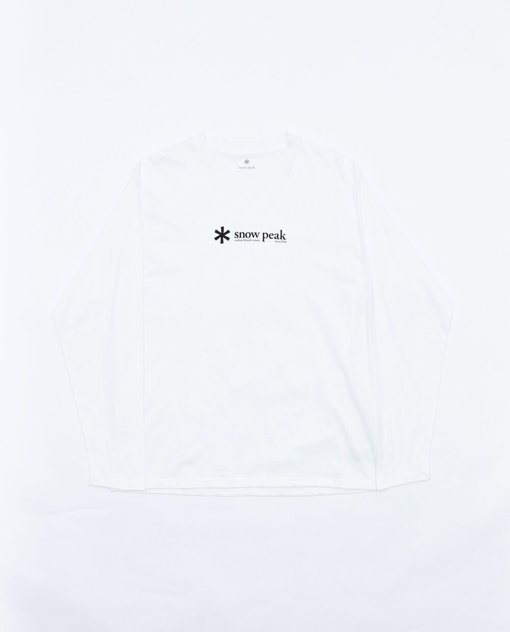 SNOW PEAK SOFT COTTON LOGO LONG SLEEVE T-SHIRT