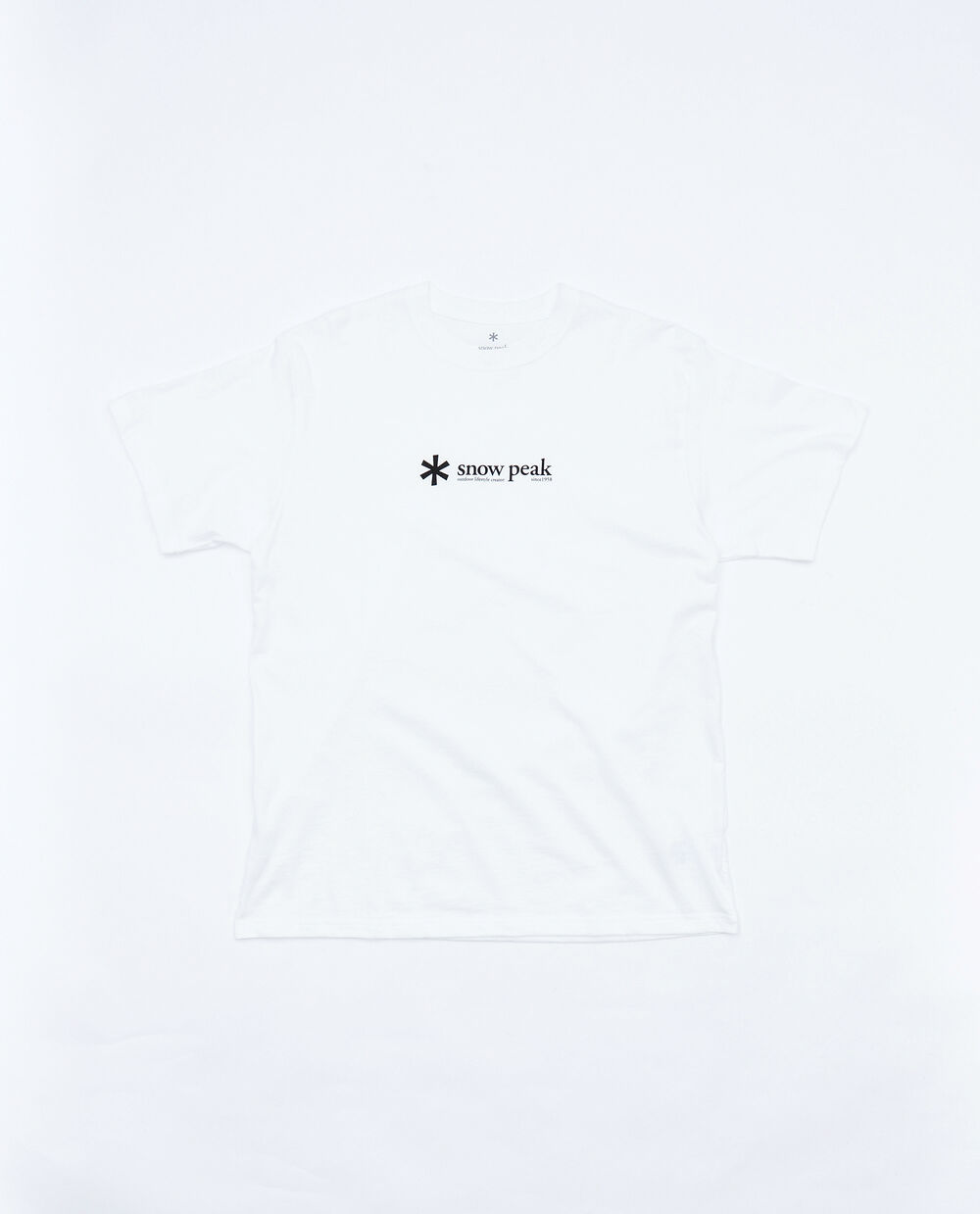 SNOW PEAK SOFT COTTON LOGO SHORT SLEEVE T-SHIRT