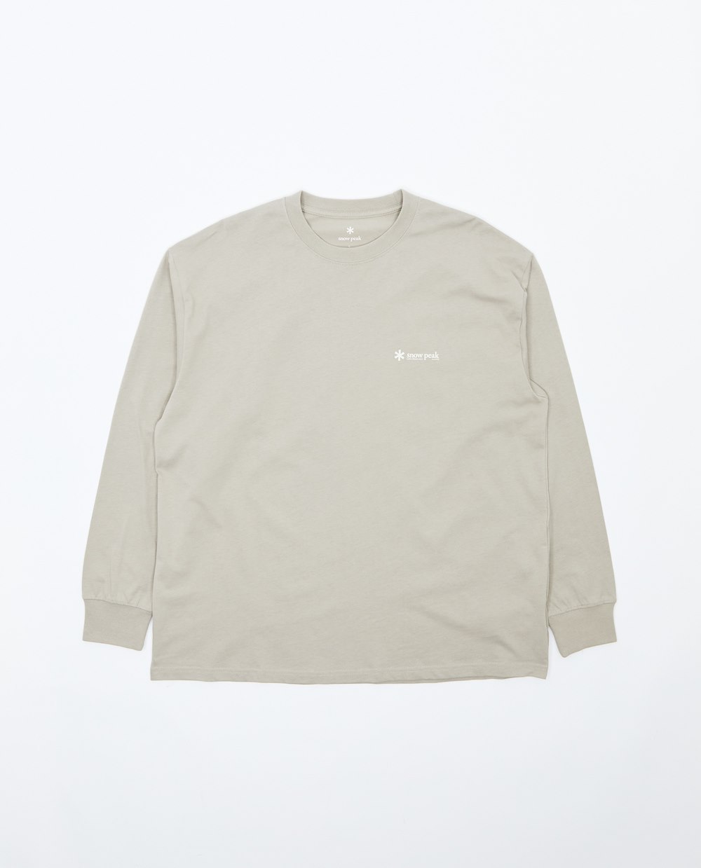 SNOW PEAK SOFT COTTON RELAXED LOGO L/S T-SHIRT