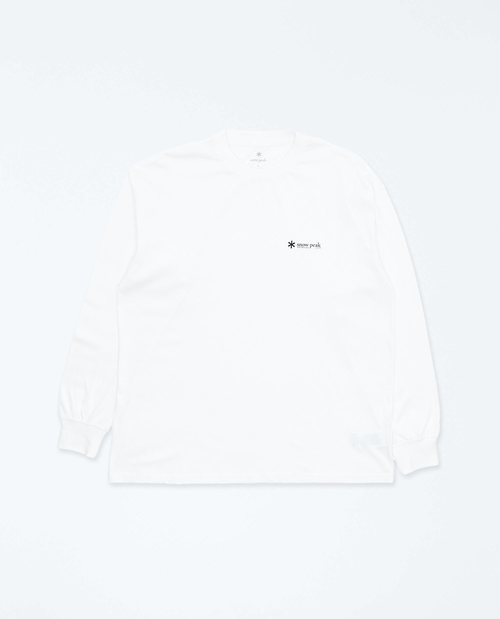 SNOW PEAK SOFT COTTON RELAXED LOGO L/S T-SHIRT