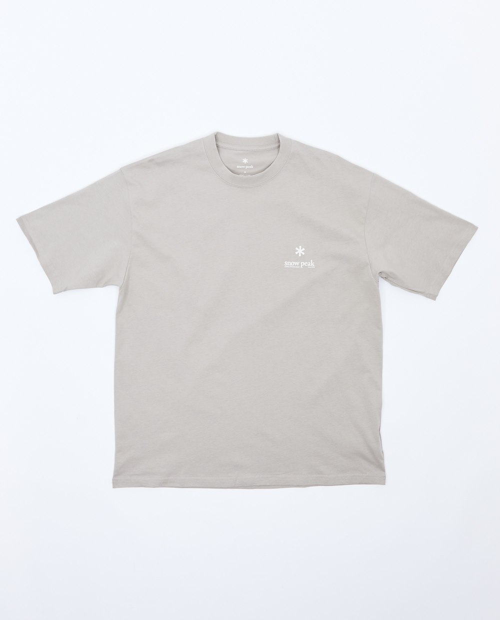 SNOW PEAK SOFT COTTON RELAXED LOGO T-SHIRT