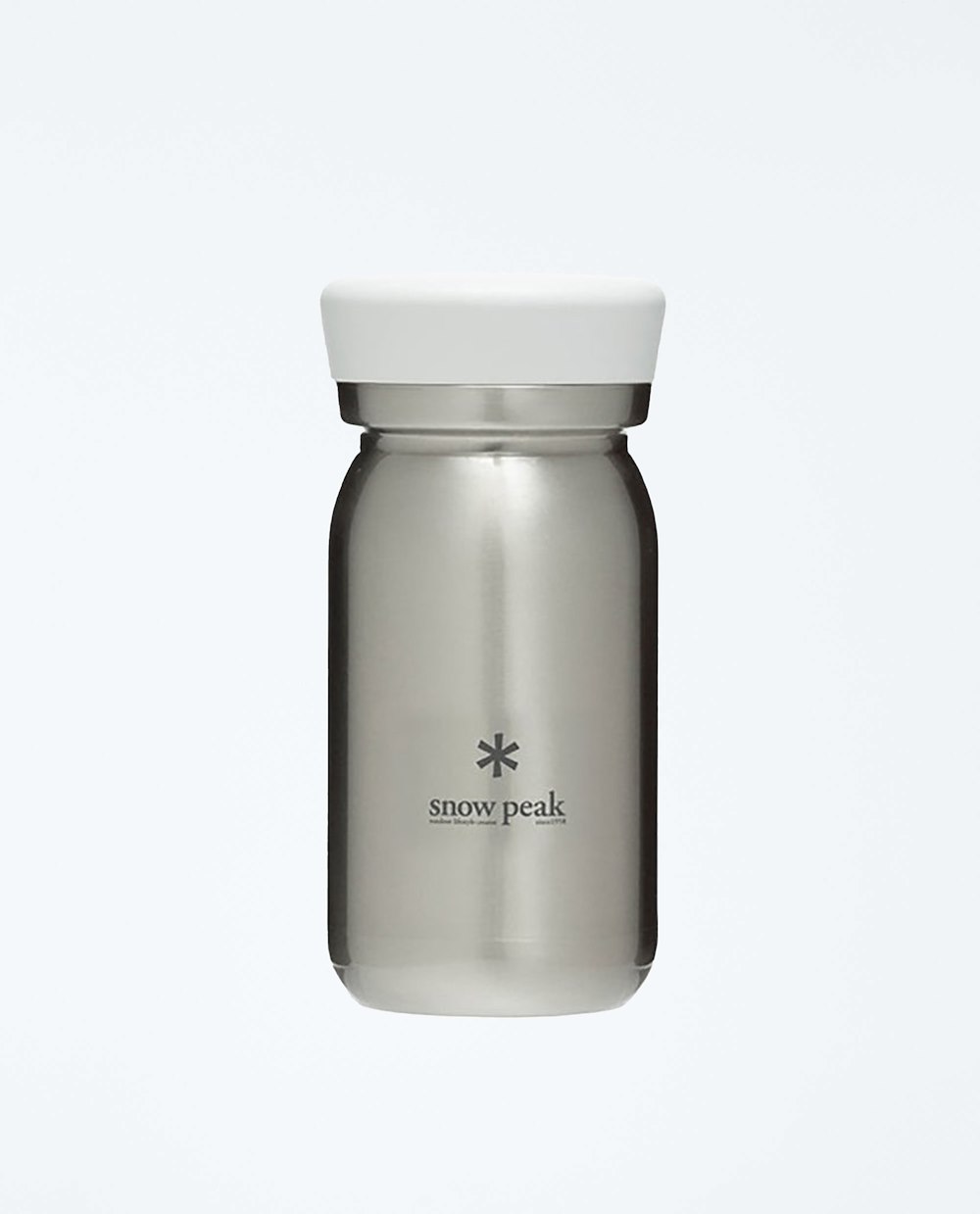 SNOW PEAK STAINLESS VACUUM BOTTLE MILK 350 CLEAR
