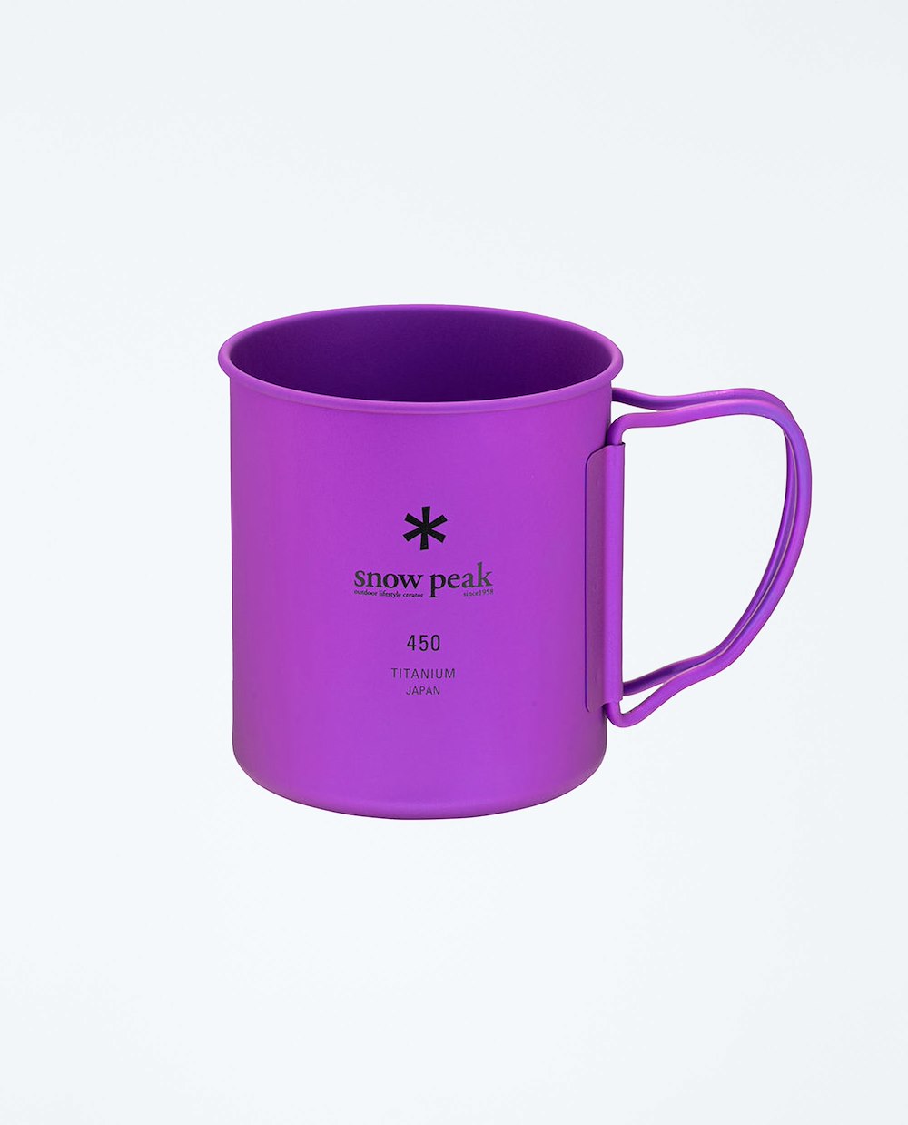 SNOW PEAK TI-SINGLE 450 COLORED CUP PURPLE