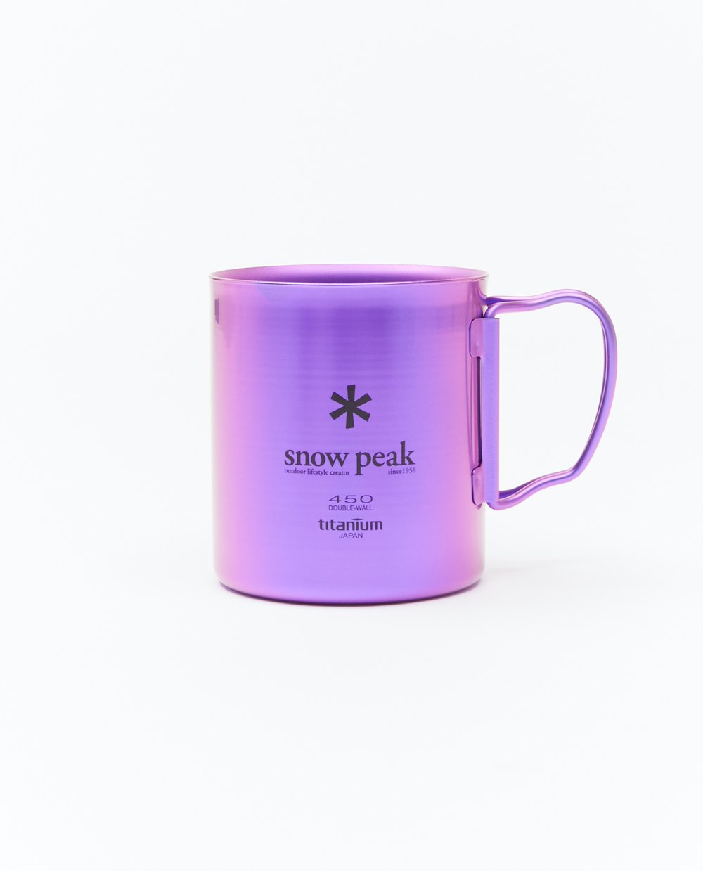 SNOW PEAK TITANIUM DOUBLE WALL 450 MUG