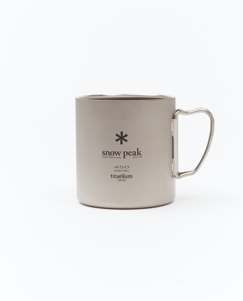 SNOW PEAK TITANIUM DOUBLE WALL 450 MUG