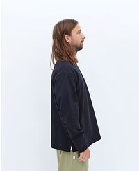 AND WANDER HEAVY COTTON POCKET LS TEE