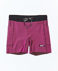 BANDIT RUNNING WOMEN'S 5” STRIPED CADENCE COMPRESSION SHORTS
