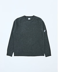 C.P. COMPANY SHOULDER PANEL KNITTED SWEATER
