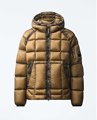 C.P. COMPANY D.D. SHELL HOODED PUFFER JACKET
