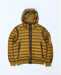 C.P. COMPANY D.D. SHELL HOODED LENS DOWN JACKET