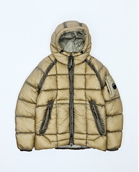 C.P. COMPANY D.D. SHELL HOODED PUFFER JACKET