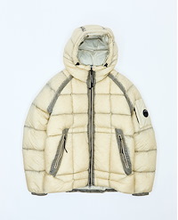 C.P. COMPANY D.D. SHELL HOODED PUFFER JACKET