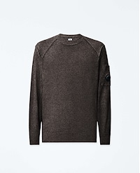 C.P. COMPANY MERINO WOOL RE-COLOUR LENS CREWNECK SWEATER