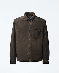 C.P. COMPANY FLATT NYLON LENS PADDED ZIPPED OVERSHIRT