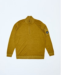 C.P. COMPANY MERINO WOOL POLO COLLAR SWEATER