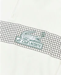 LACOSTE MEN'S ZIP NECK LOOSE FIT ORGANIC COTTON SWEATSHIRT